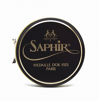 2Картинка Гуталин для обуви Saphir Medaille D’or Pate de Luxe Light Brown 100ml