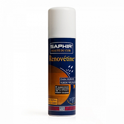 2Картинка Аэрозоль-краситель для замши Saphir Renovetine Dark Brown — Saphir, 200мл.