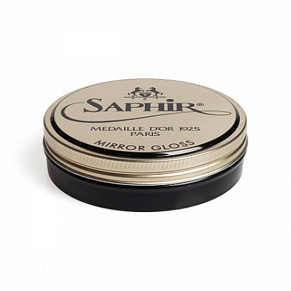 2Картинка Гуталин для обуви Mirror Gloss Dark Brown – Saphir Medaille D'or, 75мл.